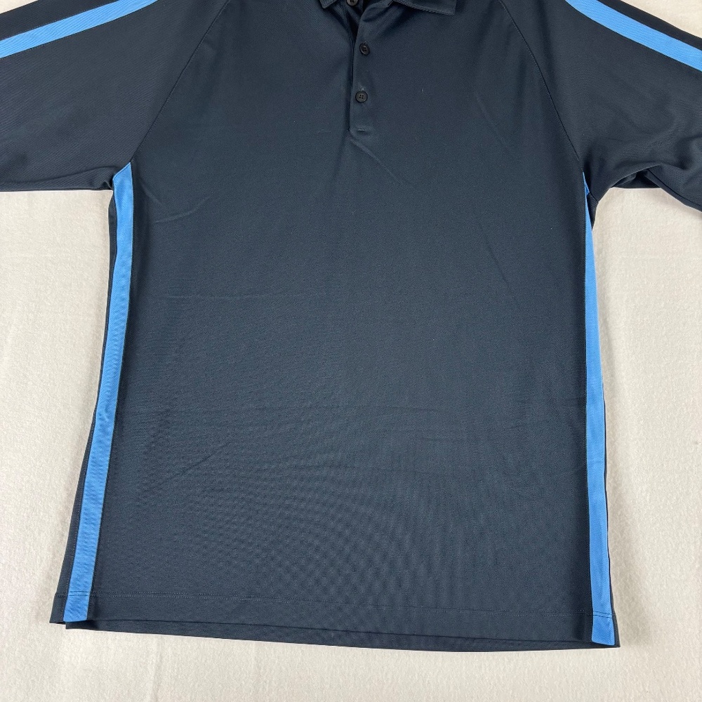 Nike Golf, Fit Dry, Polo Shirt, Dark Blue/Light Blue, Men's Size L - Picture 3 of 10